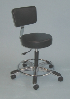 33 Inch Tubular Frame Round Seat